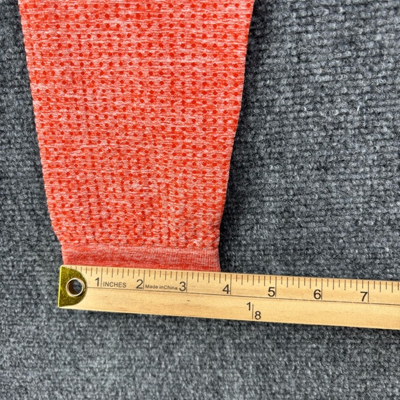 Gymshark Vital Seamless Leggings Orange High Rise Women’s Medium Gym Workout - Picture 7 of 11